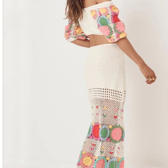 LET THE SUNSHINE IN CROCHET SKIRT Rainbow - Picture 2 of 9